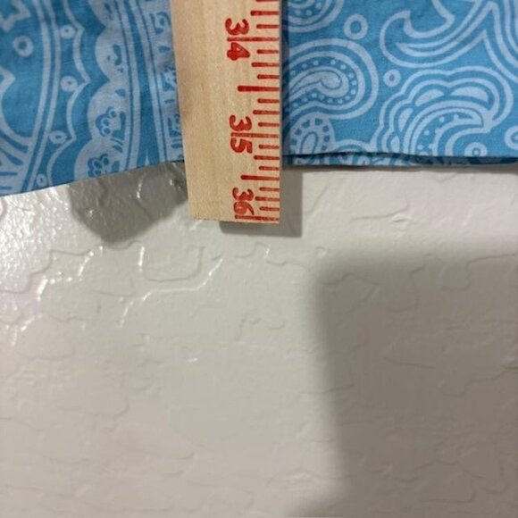 J McLaughlin Dress Womens XS Paisley Sleeveless Ruffle Collar Pockets - Picture 8 of 8